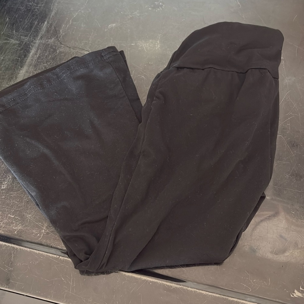 Girls black bell bottoms